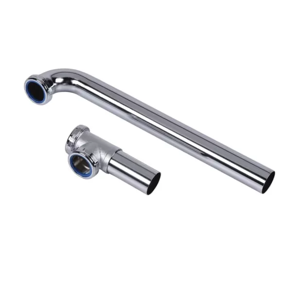 1-1/2" Slip Joint 16" Chrome Brass Tubular End Outlet Waste | DER108A1