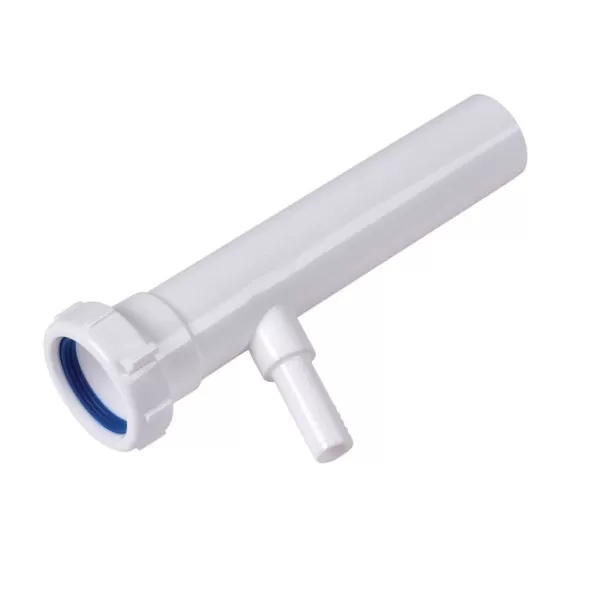 1-1/2" Slip Joint White Polypropylene Branch Tailpiece | DERPP9816