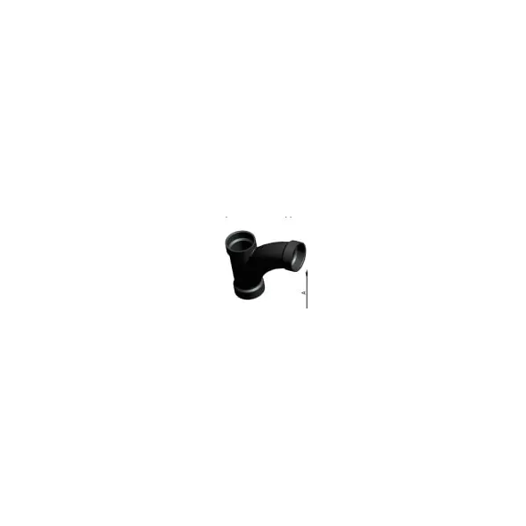 3" Hub ABS 1/8 Bend 1-Piece Combination Wye | DWACY030