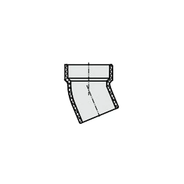 DWV-PVC 22-1/2 STREET ELBOW SPXS 1-1/2" | DWP22ST015
