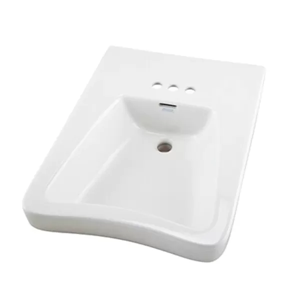 21" x 17-7/4" x 8-1/8" Vitreous China White Maxwell Series Self Rimming Bathroom Sink | GBR12834CH