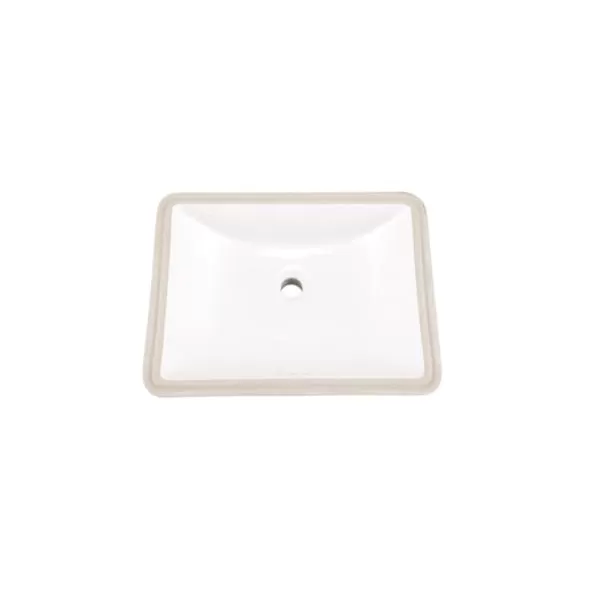 1-1/4" 18-3/4" x 14-3/4" x 6-9/16" Vitreous China White Logan Square Petite Series Undercounter Bathroom Sink | GBRG0012765