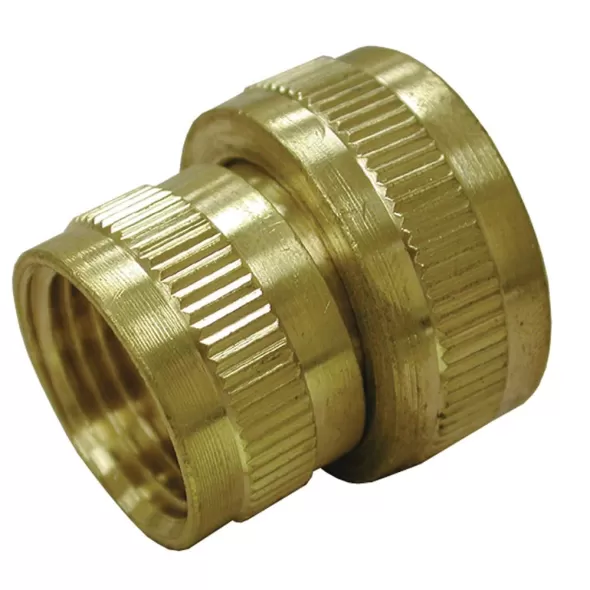 3/4" x 1/2" FHT x FPT Brass Swivel Hose Adapter | JSCG20031