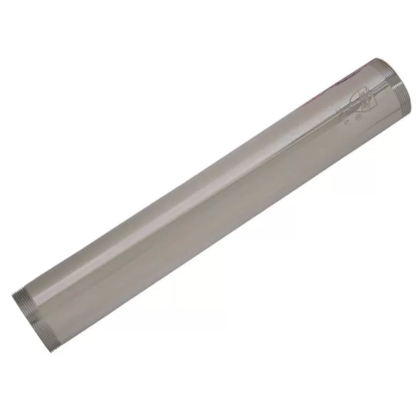 Threaded 1-1/4" x 12" Chrome Brass Extension Tube | JSCP38080