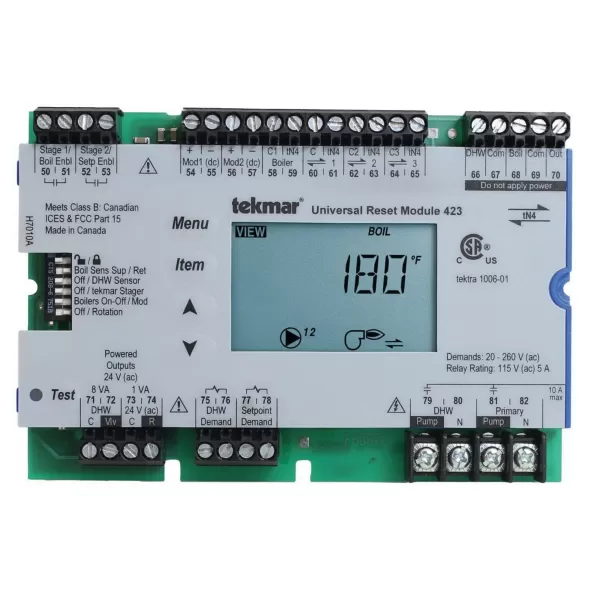 Universal For TekmarNet Thermostats Reset Module | TEK423