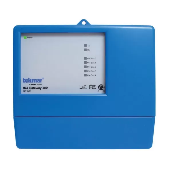 7-9/16" x 2-13/16" x 6-5/8" PVC For TekmarNet 4 and TekmarNet 2 Microprocessor PID Control Gateway | TEK482