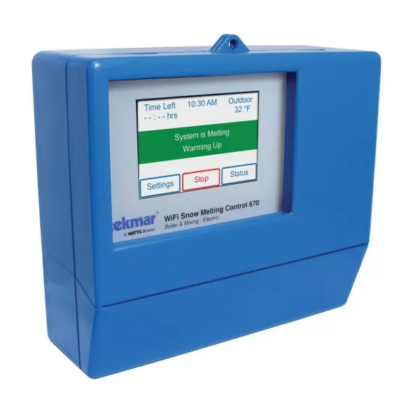 7-9/16" x 2-13/16" x 6-5/8" PVC Blue Wi-Fi Snow Melting Control | TEK670