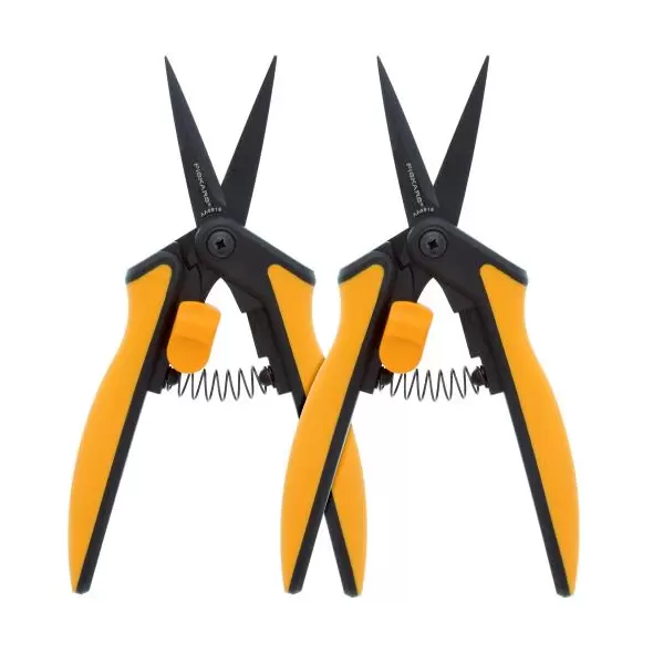 Fiskars Non-Stick Softgrip Micro-Tip Pruning Snip (2/Pk) (6/Cs)
