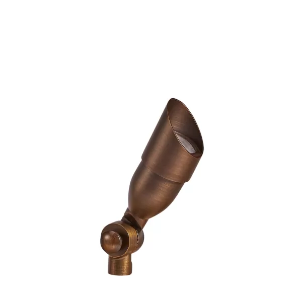 Alliance Lighting Bullet Light, Bi-Pin MR-11 LED Brass 45 Deg Beam | BL50