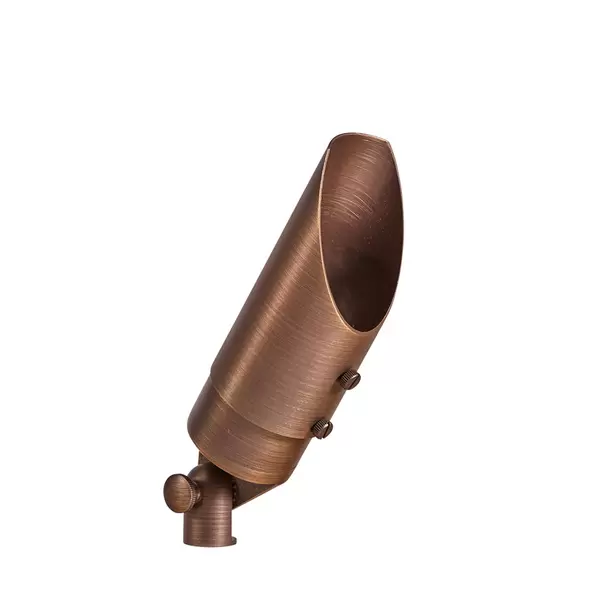 Alliance Lighting Bullet Light, Bi-Pin MR-16 Brass 45 Degrees Degrees Beam Clear Convex Lens, No Lamp | AOLBL900