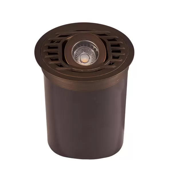 Alliance Outdoor Lighting In-Ground Well Light, 35W Ceramic Bi-Pin MR-16 Halogen Aged Brass ABS | AOLWL300