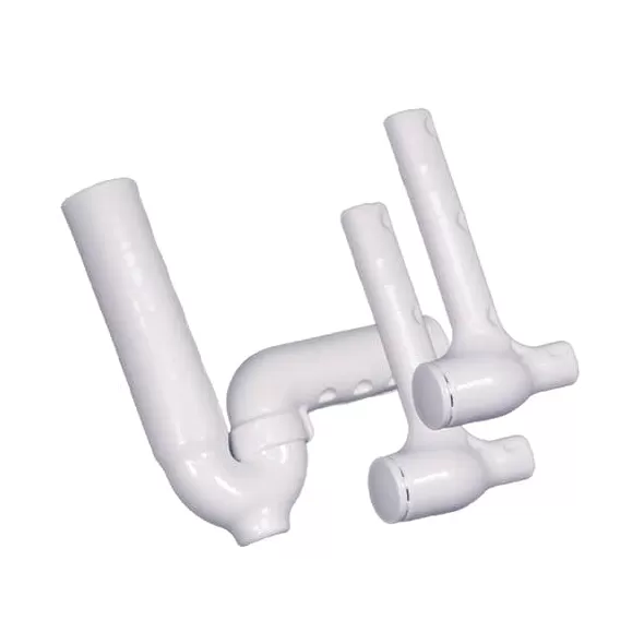 White Vinyl For All 1-1/4" or 1-1/2" Cast Brass or Tubular P-Trap 100/102-EZ Series Undersink Piping Cover | IPS102EZ