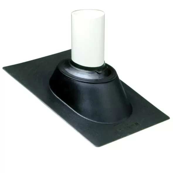 1-1/4 to 3" Black Plastic For 1-1/4" 1-1/2" 2" or 3" Vent Pipe HB31 Series Adjustable 3-N-1 Multi-Size Roof Flashing | IPSHB31