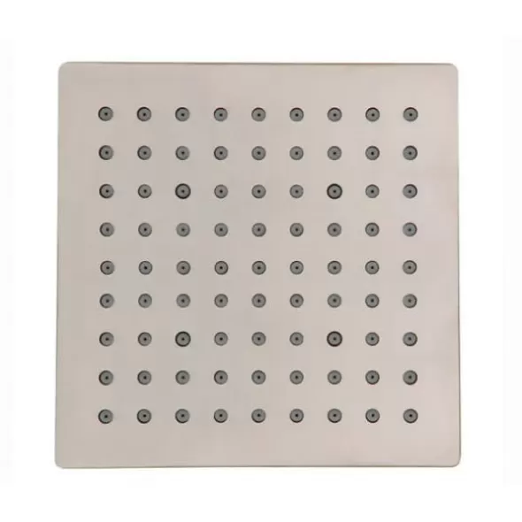 1/2" 6" x 6" x 1-31/32" Brushed Nickel Bronson Series Square Raincan Showerhead | PPF973183J