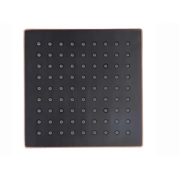 1/2" 6" x 6" x 1-31/32" Tuscan Bronze Bronson Series Square Raincan Showerhead | PPF973183Y