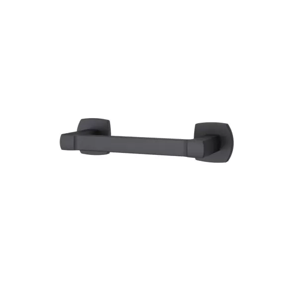 9-1/16" Matte Black Metal Deckard Series Paper Holder | PPFBPHDA1B