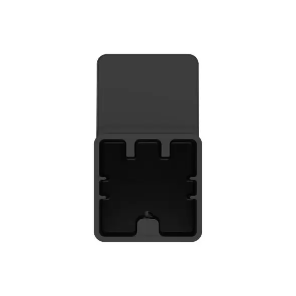 1-9/16" x 2-13/16" Matte Black Metal Kenzo Series Lavatory Robe Hook | PPFBRHDF1B