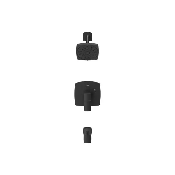 1/2" NPT 5-5/16" x 3-15/32" Metal Matte Black Multi-Function 1-Handle Deckard Series Shower Only Trim | PPFLG897DAB