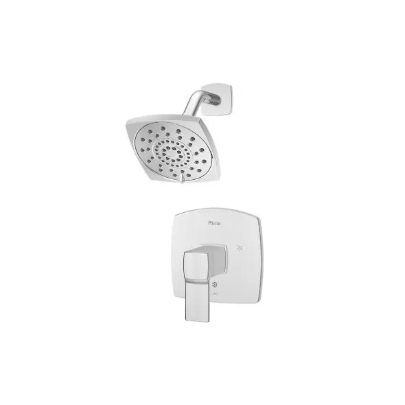 1/2" NPT 5-5/16" x 3-15/32" Metal Polished Chrome Multi-Function 1-Handle Deckard Series Shower Only Trim | PPFLG897DAC