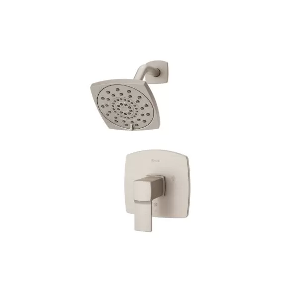 1/2" NPT 5-5/16" x 3-15/32" Metal Brushed Nickel Multi-Function 1-Handle Deckard Series Shower Only Trim | PPFLG897DAK
