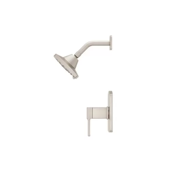 1/2" NPT 5-5/16" x 3-15/32" Metal Brushed Nickel Multi-Function 1-Handle Deckard Series Shower Only Trim | PPFLG897DAK