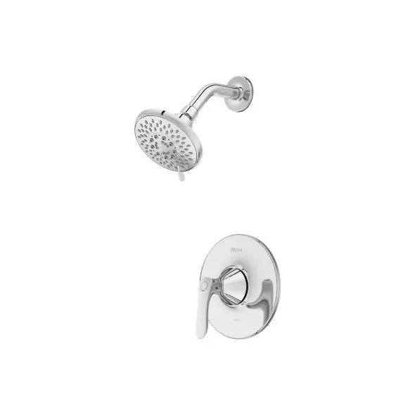 3-7/32" x 4-5/32" Metal Polished Chrome 1-Handle Weller Series Shower Only Trim Kit | PPFLG897WRC