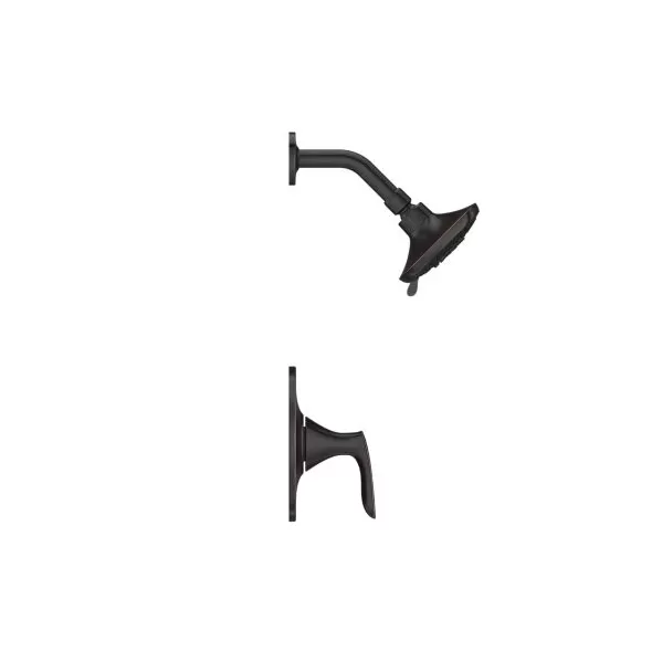 3-7/32" x 4-5/32" Metal Tuscan Bronze 1-Handle Weller Series Shower Only Trim Kit | PPFLG897WRY