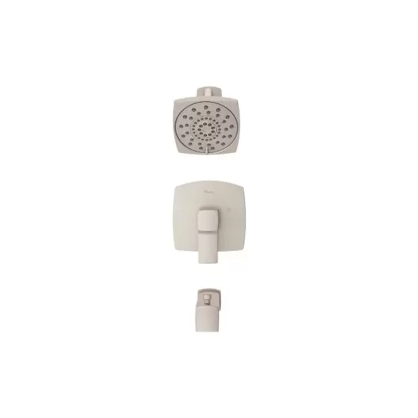 1/2" NPT 5-5/16" x 3-15/32" Metal Brushed Nickel Multi-Function 1-Handle Deckard Series Tub and Shower Trim | PPFLG898DAK