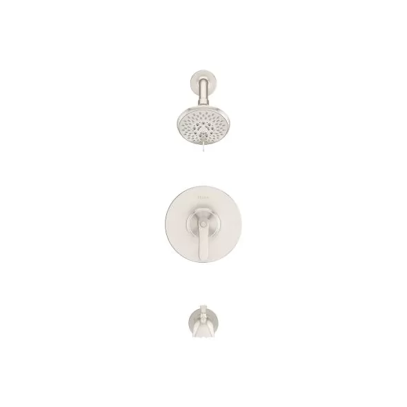 3-7/32" x 4-5/32" Metal Brushed Nickel 1-Handle Weller Series Tub and Shower Trim | PPFLG898WRK