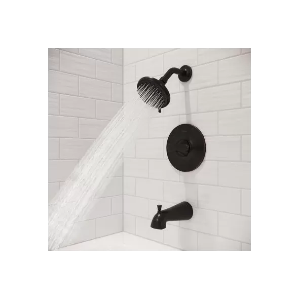 3-7/32" x 4-5/32" Metal Tuscan Bronze 1-Handle Weller Series Tub and Shower Trim | PPFLG898WRY