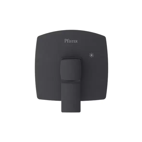 1/2" NPT Matte Black Metal For 0X8 and JX8 Valves Deckard Series 1-Handle Tub and Shower Valve Only Trim | PPFR891DAB