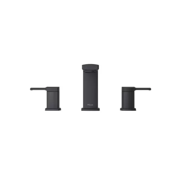 1/2" 2-15/32" x 5-23/32" Metal Matte Black 2-Handle Deckard Series Roman Tub Trim | PPFRT65DAB
