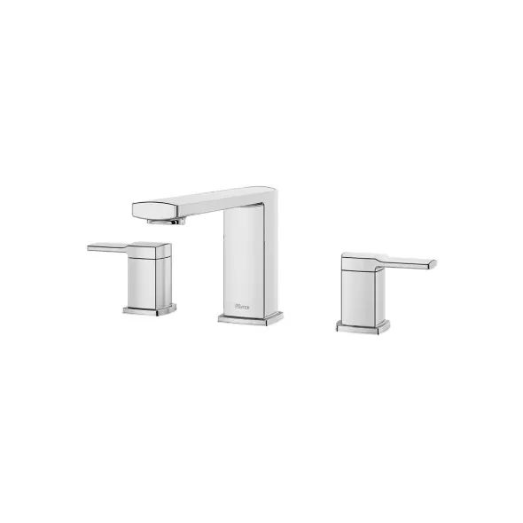 1/2" 2-15/32" x 5-23/32" Metal Polished Chrome 2-Handle Deckard Series Roman Tub Trim | PPFRT65DAC