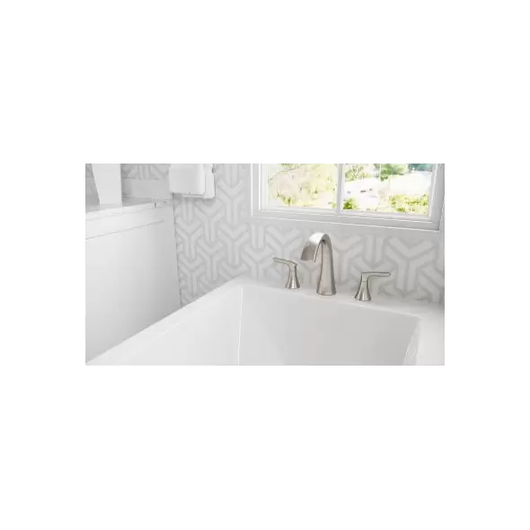 9-11/32" Metal Brushed Nickel 2-Handle Weller Series Roman Tub Trim | PPFRT65WRK