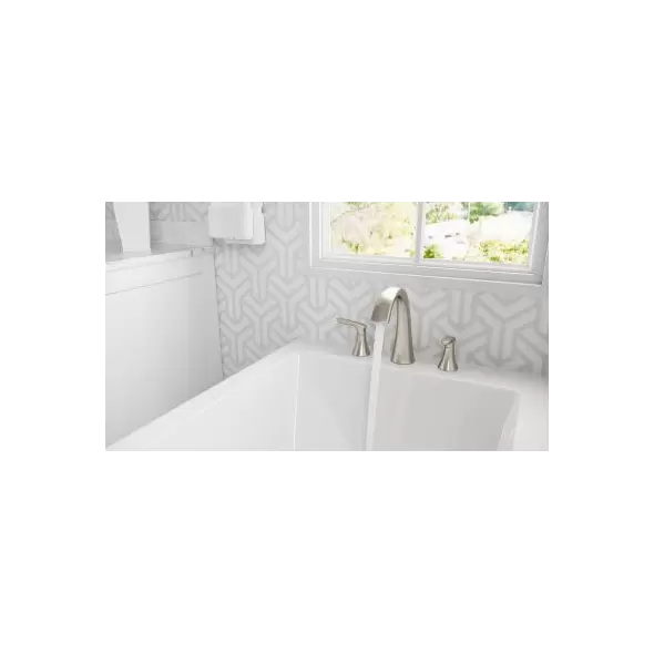 9-11/32" Metal Brushed Nickel 2-Handle Weller Series Roman Tub Trim | PPFRT65WRK