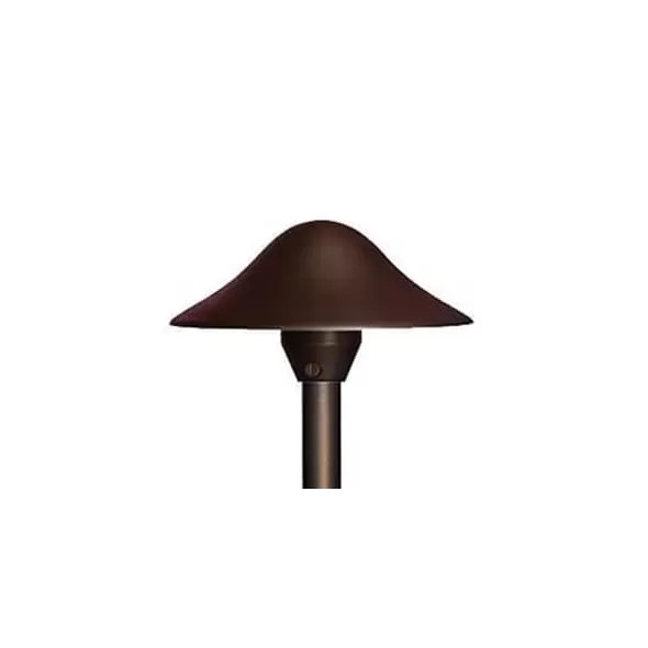 Alliance Lighting Hat, Aged Brass Frosted Lens For Bi-Pin G4 Area Lights, 8" x 4.25" | AOLAL850