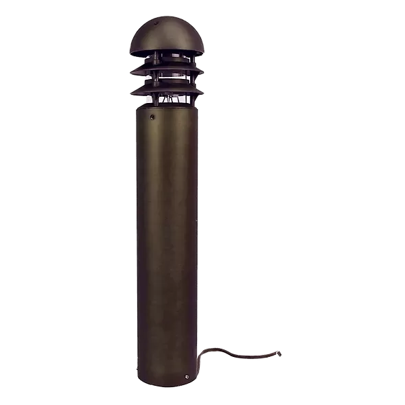 Alliance Lighting Bollard Light, Aluminum Bi-Pin Aged Brass 36" | AOLBOLLARD100