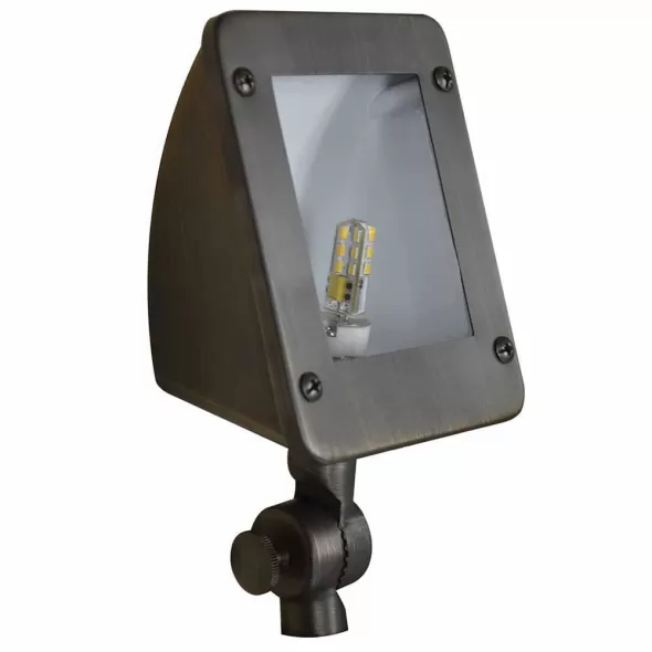 Alliance Lighting Flood Light, 20W Bi-Pin Xelogen Aged Brass | FL100