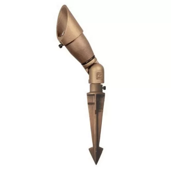 Alliance Outdoor Lighting Post Light, Bi-Pin Aged Brass Solid Brass | AOLPOST100
