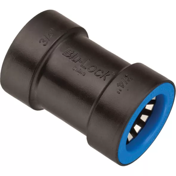 3/4" Socket Blue ABS/Stainless Steel and EPDM Seal Adapter | BLK08683