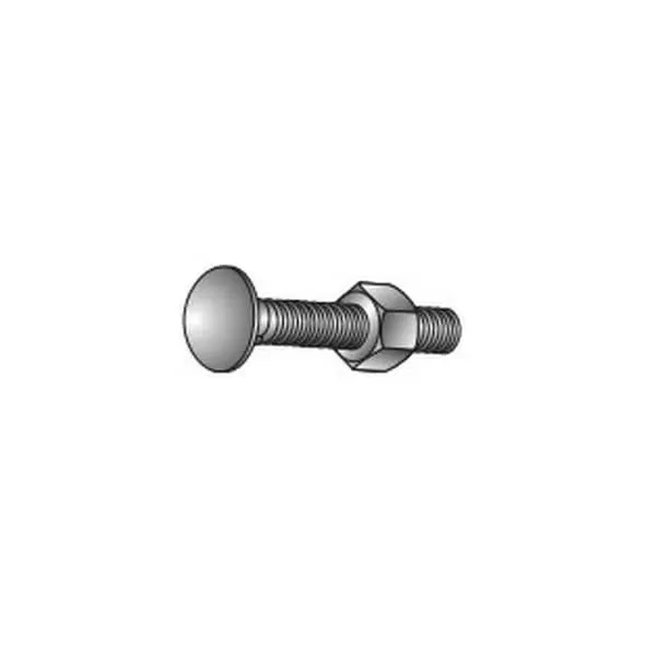 3/8" x 3" Galvanized with Nut Carriage Bolt | CCB383