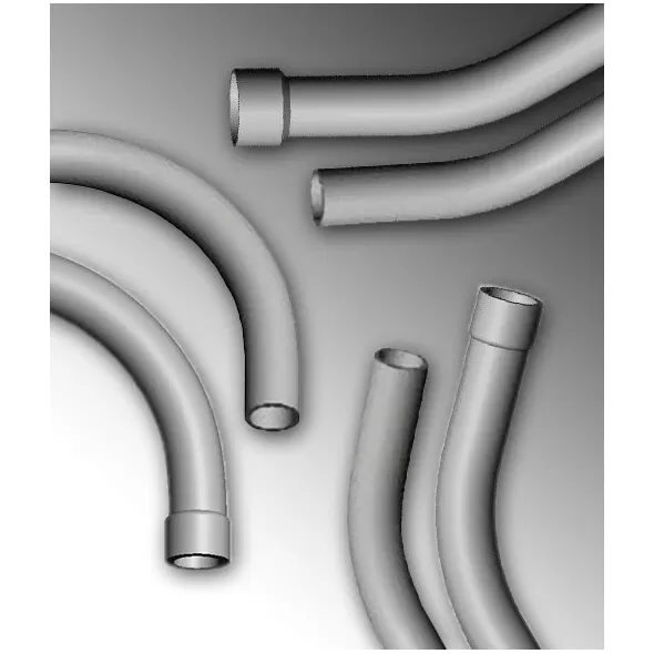 3" Bell End PVC Schedule 40 45 Degrees Special Radius Elbow | CFP45S030X24