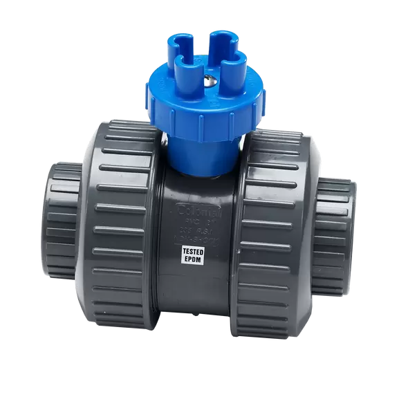 2" Socket x Threaded PVC 235 psi True Union Full Port Ball Valve | CNLBVSC020