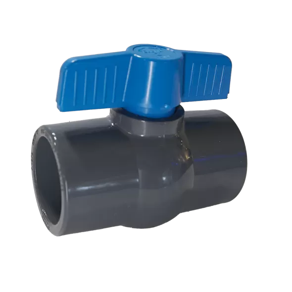2" Socket Gray PVC 150 psi 491 Series Compact Ball Valve | CNLV20691N