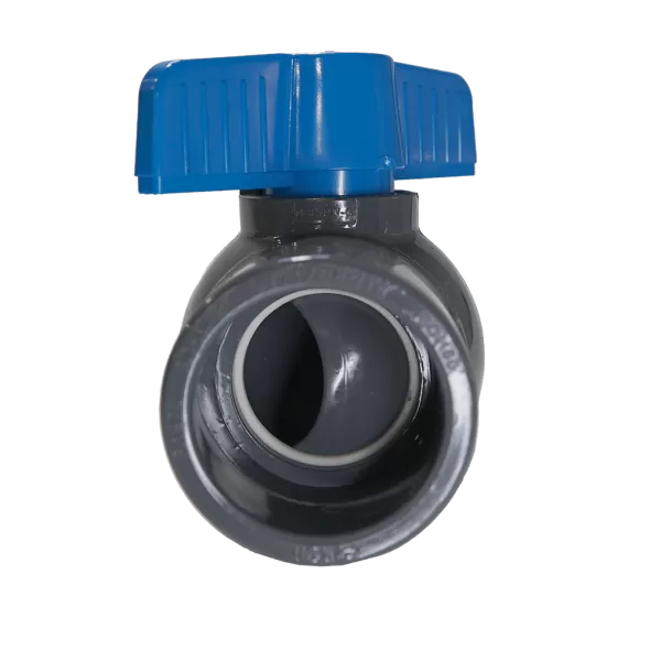 2" Socket Gray PVC 150 psi 491 Series Compact Ball Valve | CNLV20691N