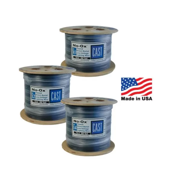 2/14 500' PVC CAST Perimeter Series Marine Grade Lighting Wire | CSLCLW142500