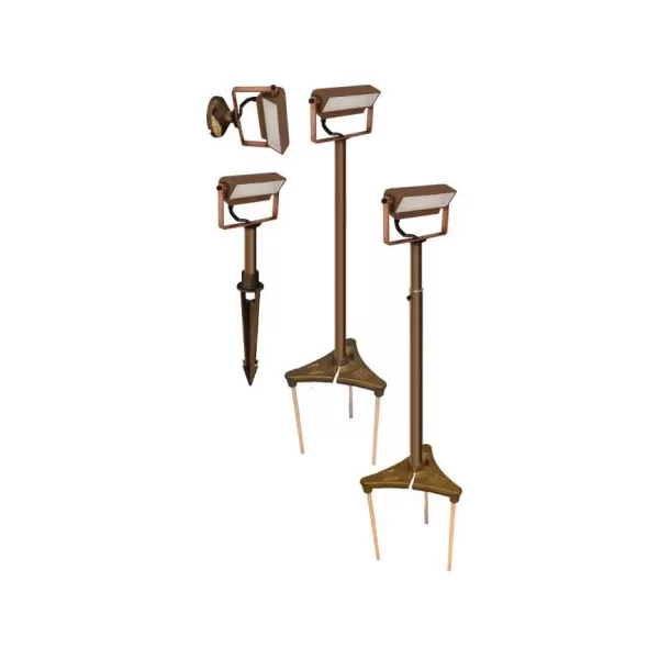 Copper/Eurometal Stake For CIWL6 Cast LED Mini Wash Lights Mount Assembly | CSLCWL8KIT