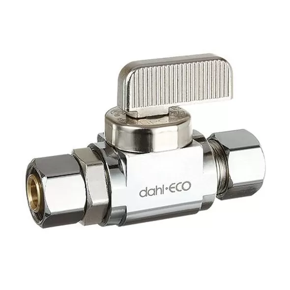 3/8" Compression Chrome-Plated Lead-Free Brass Straight Retrofit Valve | DHL5114131