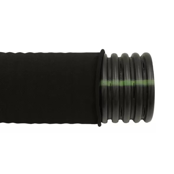 ADS Bend-A-Drain Drainage Pipe, HDPE Single Wall Perforated Black 3.3" x 12' | DPE330112