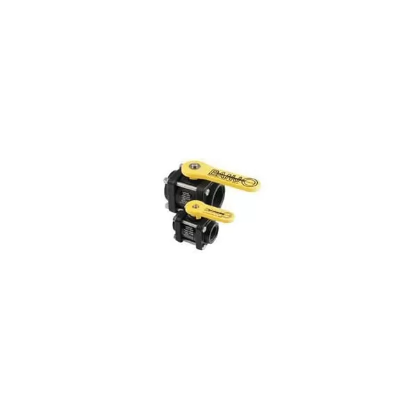 2" FNPT Polypropylene FKM Seal 4-Bolt Ball Valve | CCIBV200